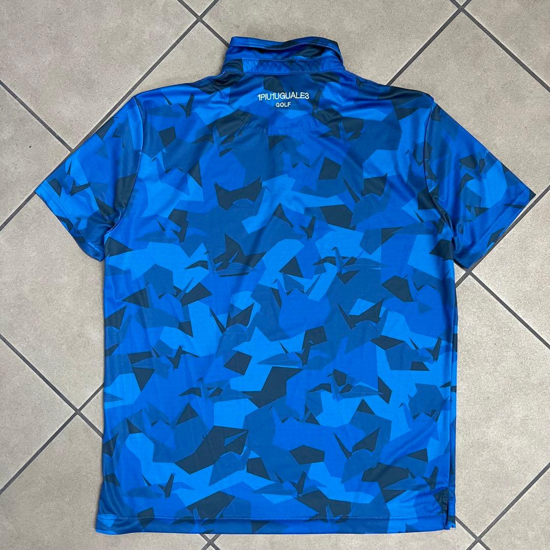 1piu1uguale3 GOLF ポロシャツ　メンズ　ゴルフ　カモフラ　迷彩