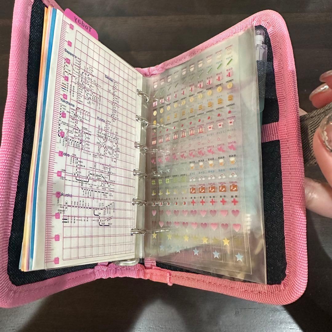 【平成当時レア】シール帳 えんじぇるラビリン　デニム チェーン　クローバー