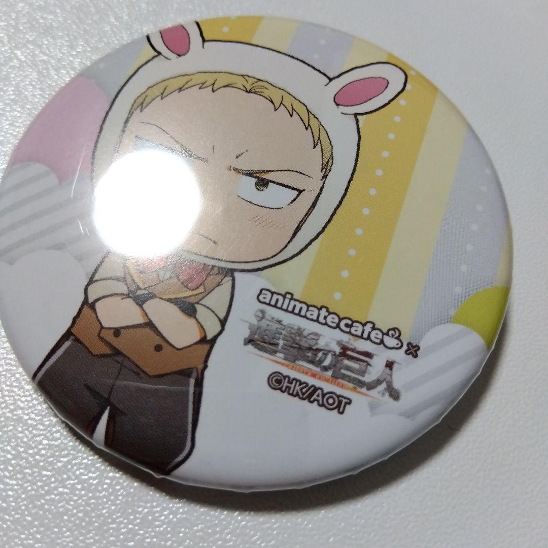【進撃の巨人】ライナー アニメイトカフェ 缶バッジ イースター