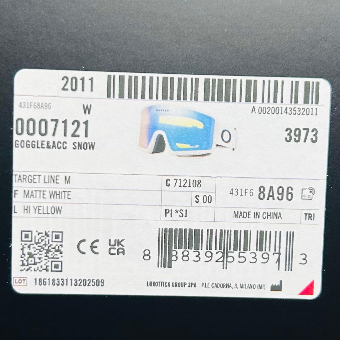 ゴーグル　オークリーゴーグル　スノーゴーグル　スノーボード用　ターゲットラインM