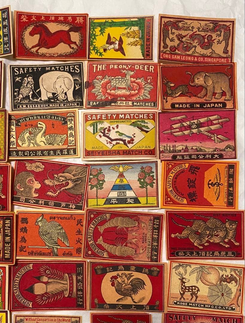 マッチラベル50枚　中国向け輸出用