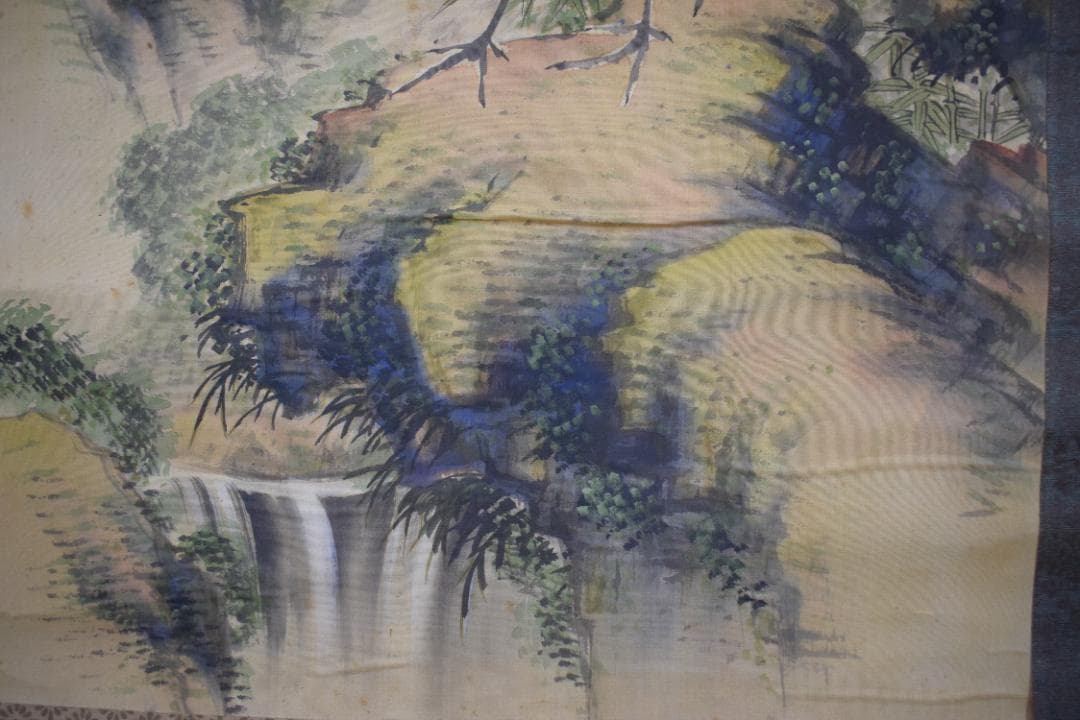 山本梅逸/松鶴図/松下双鶴図/掛軸☆宝船☆Z-413