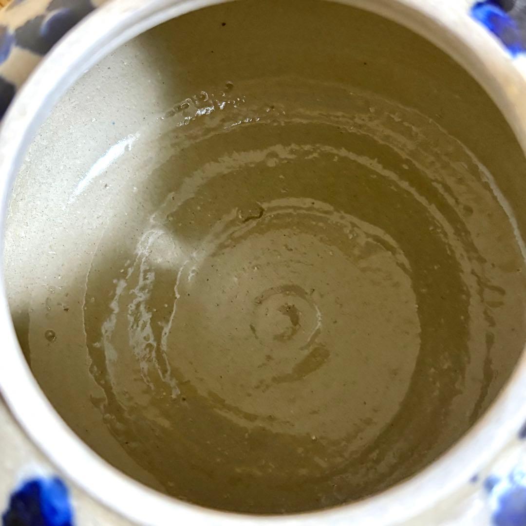 大嶺實清造 藍釉 按瓶 あんびん