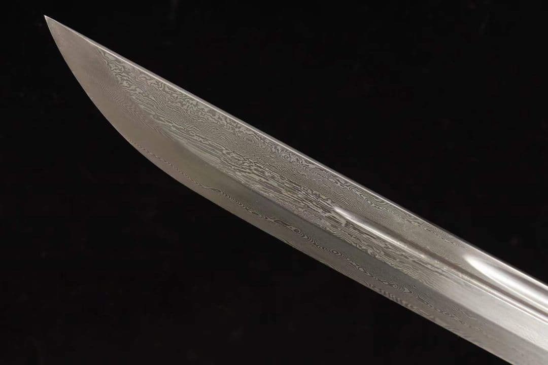 【黒金古刀模様スチール版】 古兵器 武具　刀装具　日本刀　模造刀 居合刀