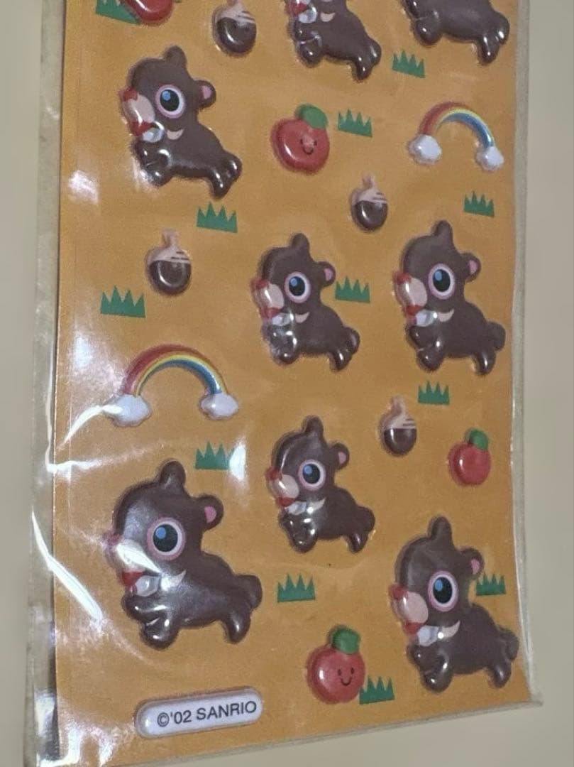 サンリオ　Beary-Lou プクプクシール　2002年製　シール