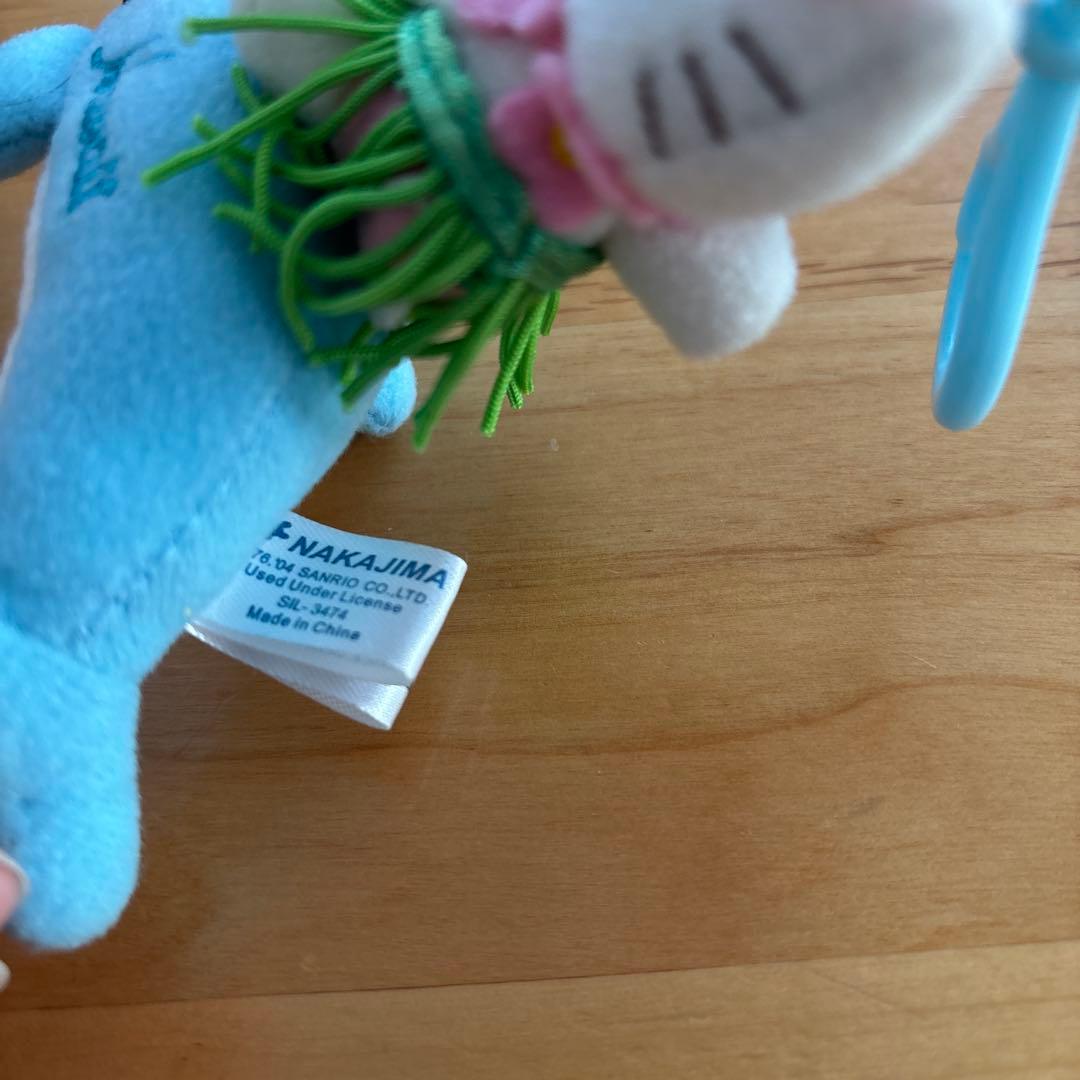 【ハワイ限定 レア】イルカ乗りキティ　イルカとキティ マスコットキーホルダー