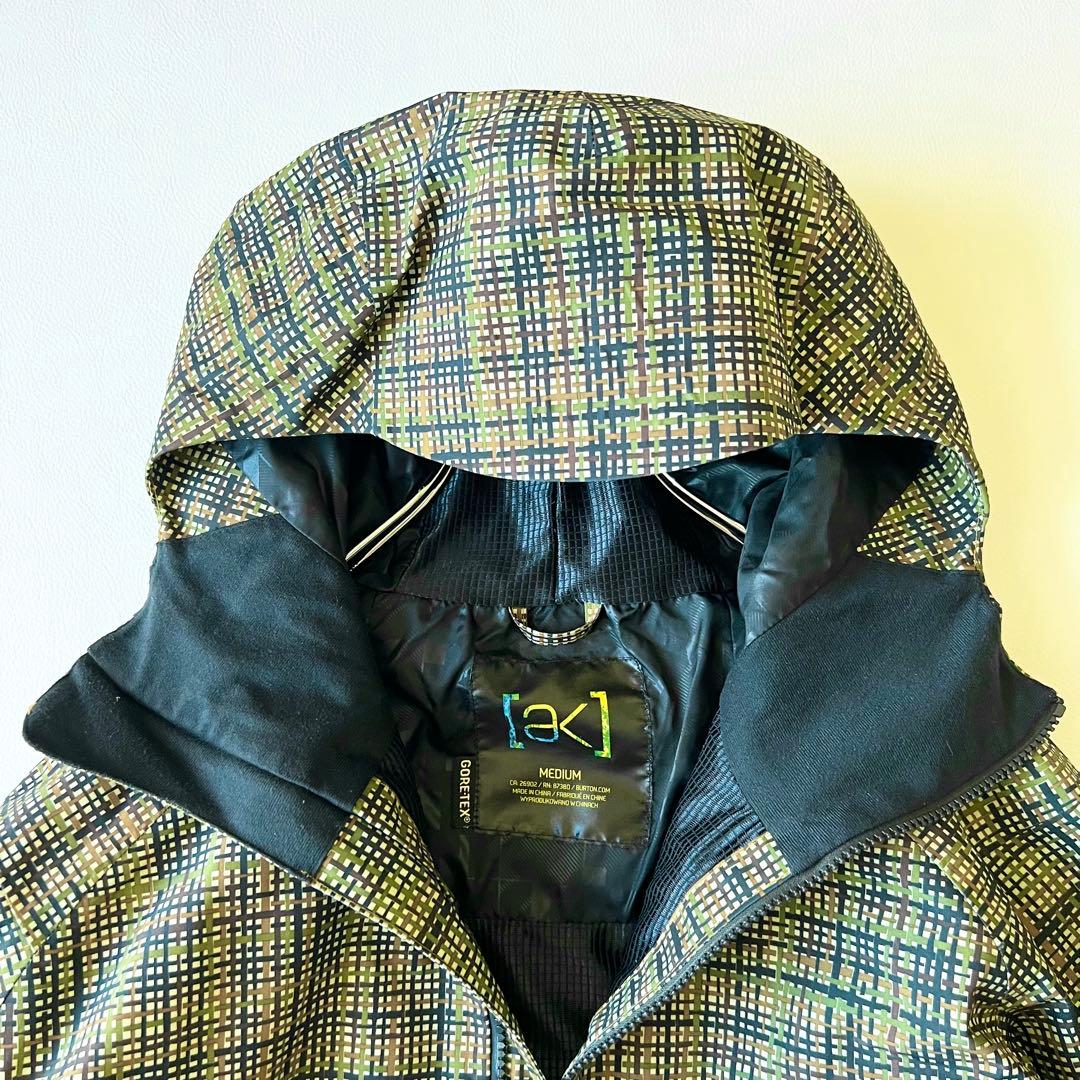 3245【美品】バートン　ジャケット akゴアテックス チェック総柄サイクリック