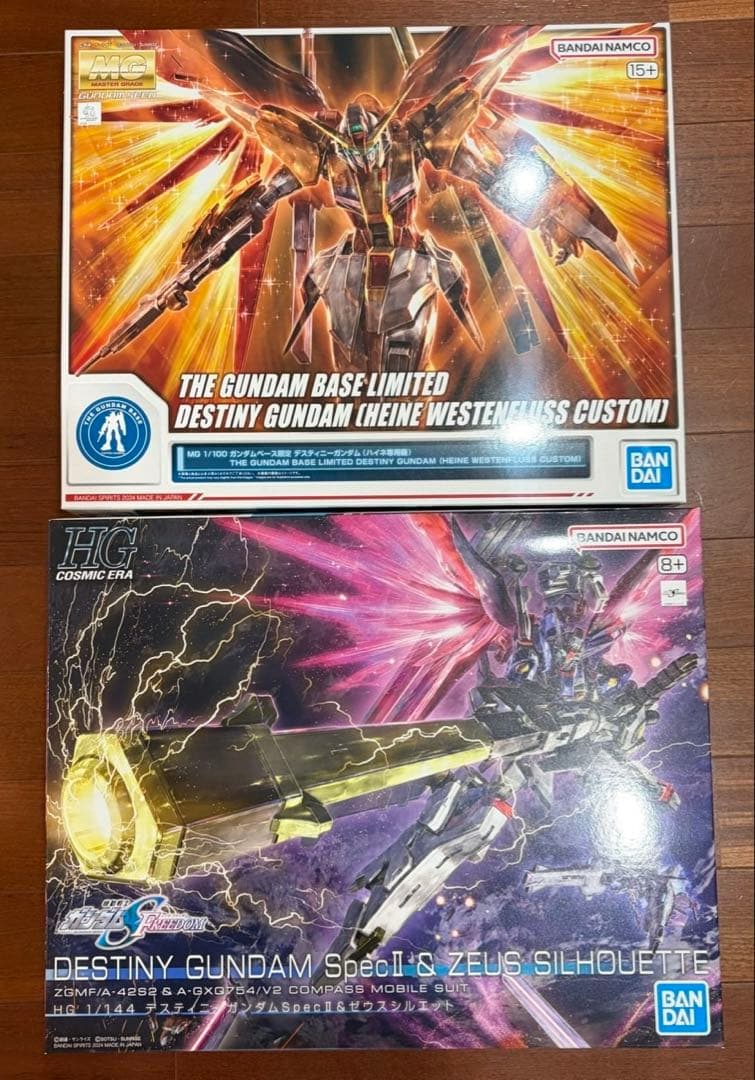 MG GB限定デスティニーガンダム＆HG SpecII&ゼウスシルエット