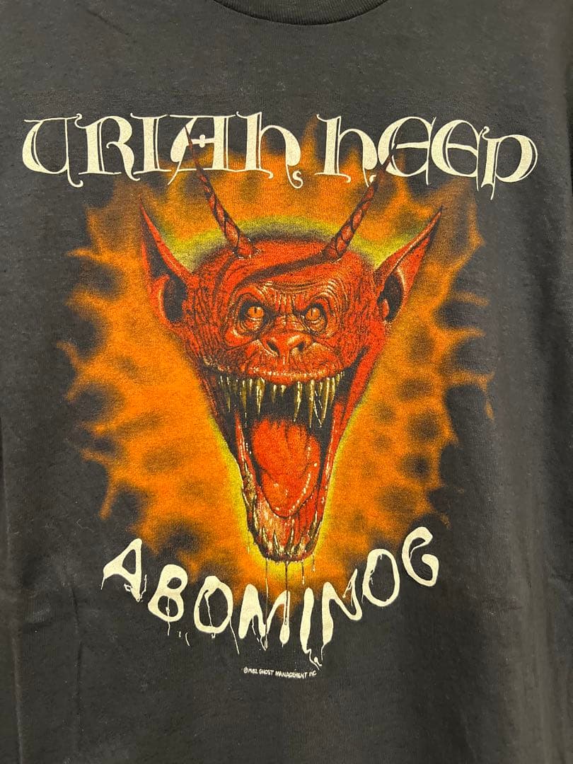 80s Uriah Heep ABOMINOG 1982ツアーヴィンテージT