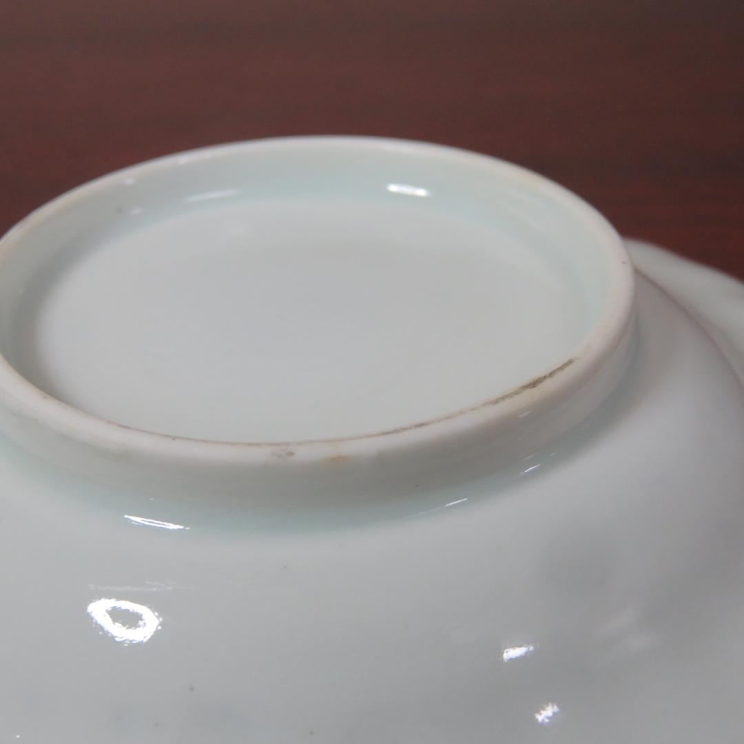 中皿 小皿 白磁 染付 美品 4枚 薄造り