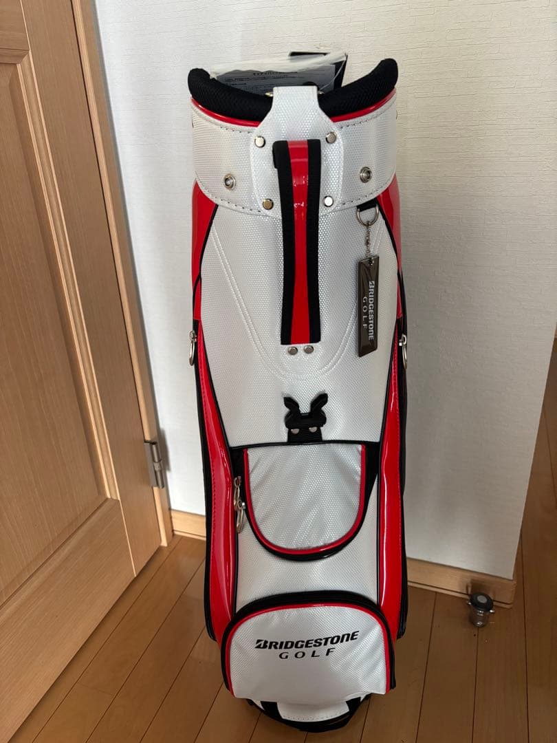 BRIDGESTONE ゴルフバッグ 黒/白/赤