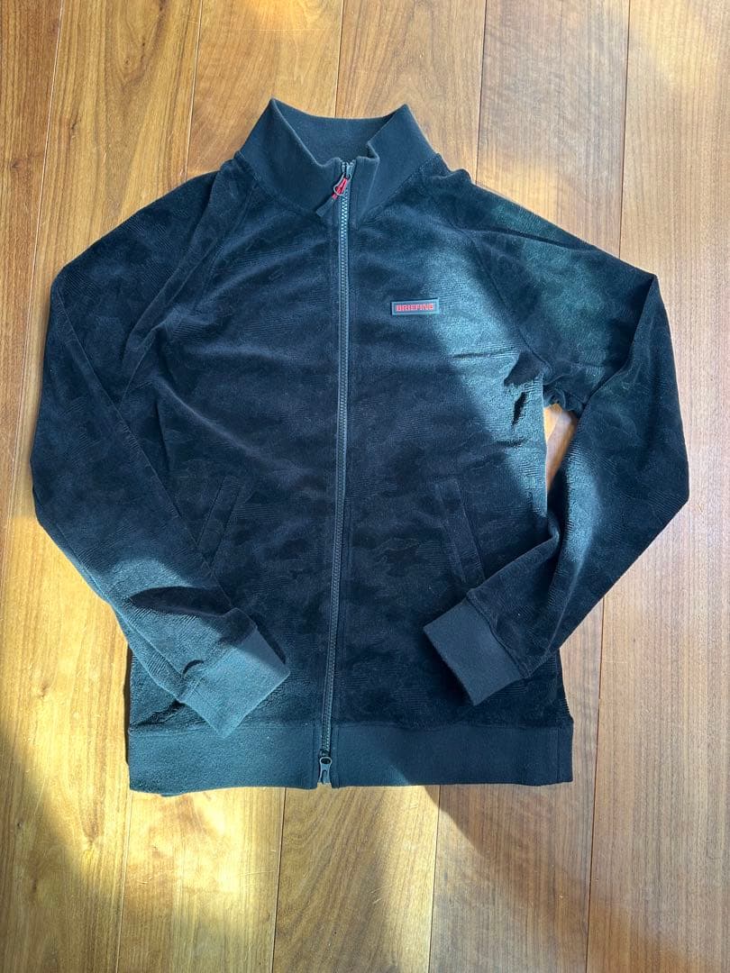 迷彩柄 ブラック ジップアップ ジャケット / S