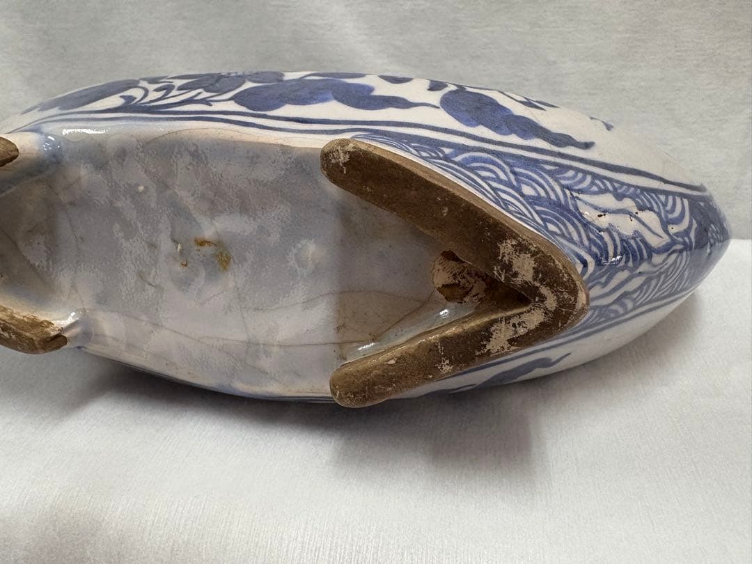 青花　水指　水器　古美術　水注　花瓶　文房具