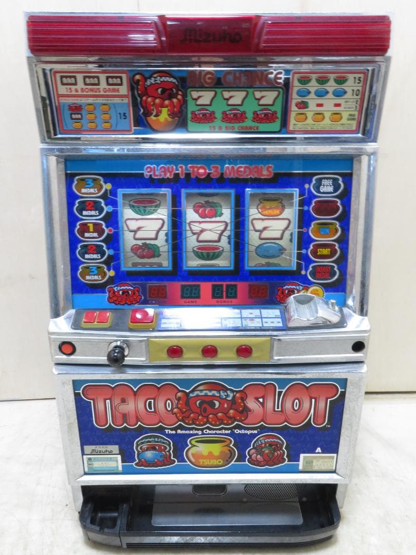 MIZUHO ミズホ パチスロ実機 4号機 初代 タコスロ 機 家庭用電源