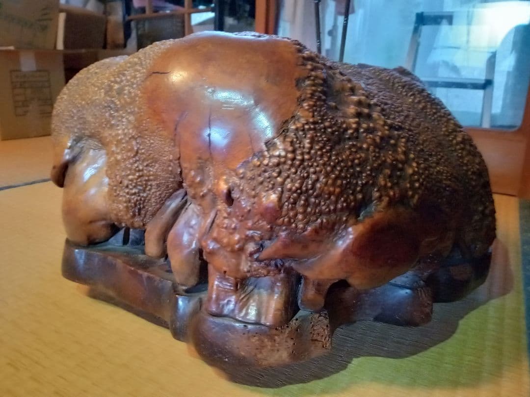 木製 火鉢 自然な形状