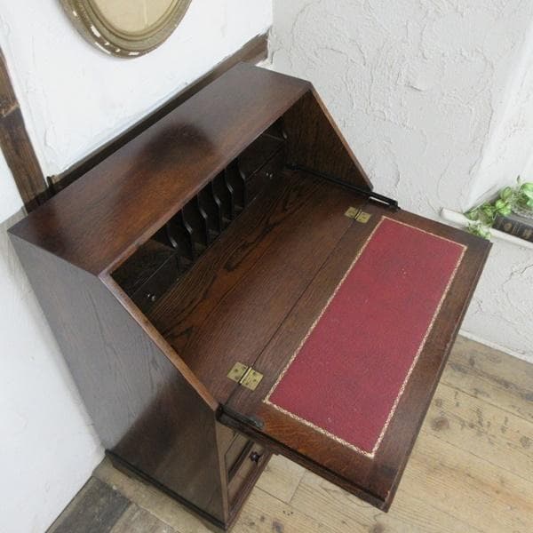 イギリス アンティーク 家具 ライティングビューロー デスク 机 6951d