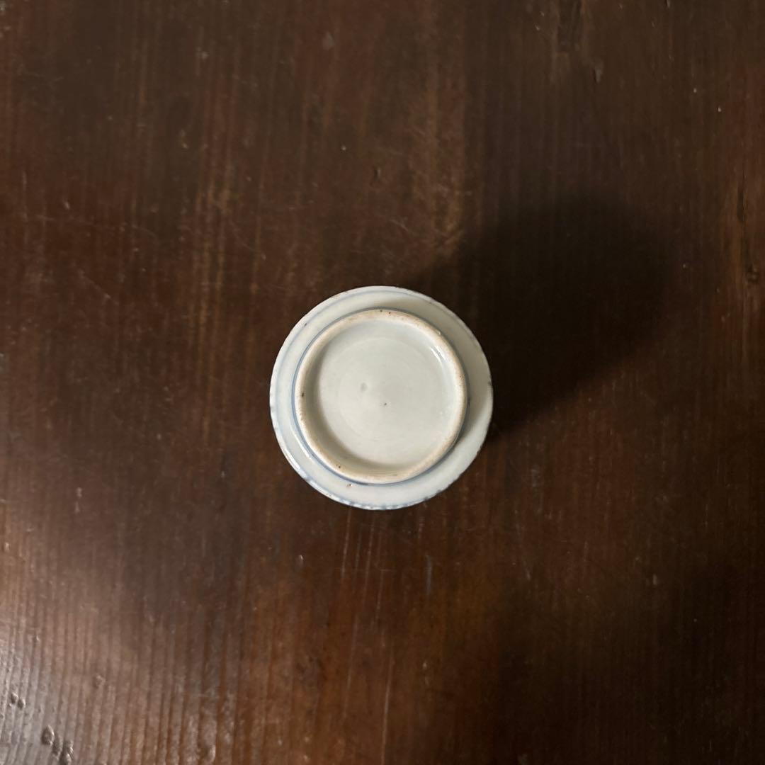 古伊万里筒　のぞき猪口　酢猪口　古道具　アンティーク　蕎麦猪口　検;白洲正子李朝