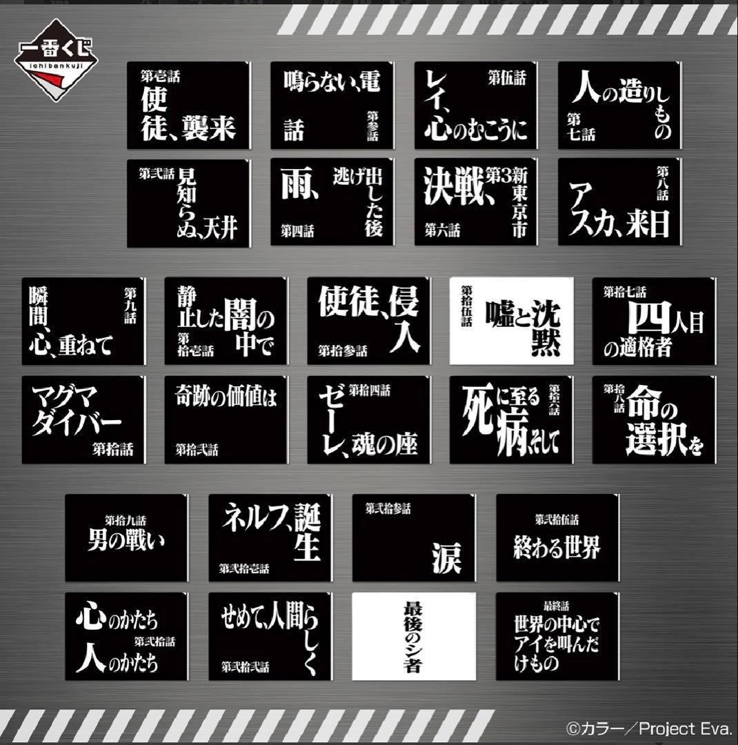 一番くじ　エヴァンゲリオン３０周年 フルコンプ