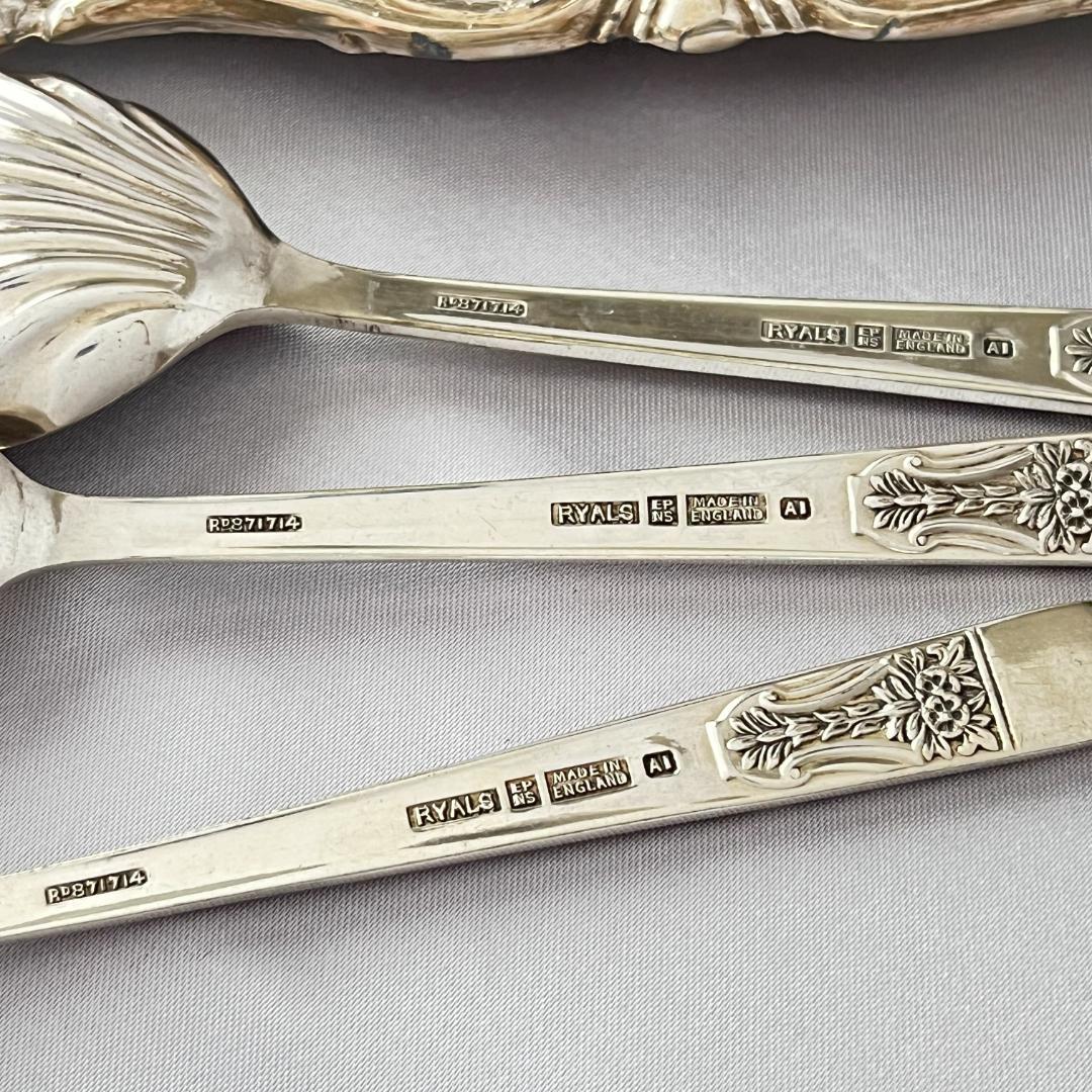 【Ryals】 アールデコのアイスクリームセット 7本　サーバー