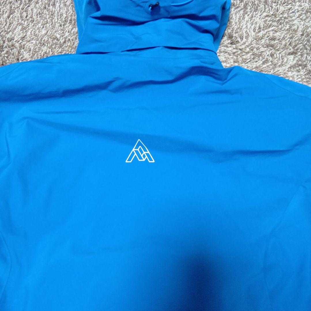 7mesh フード付きサイクルジャケット 青