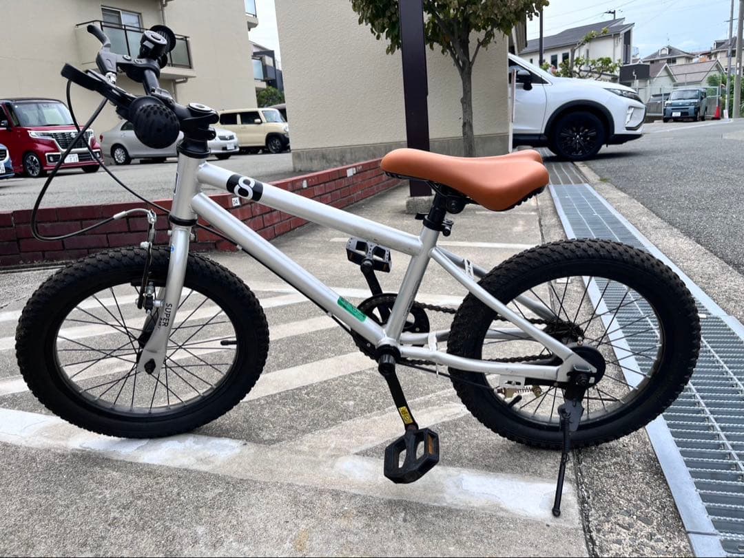 子供用自転車 16インチ シルバー BMX