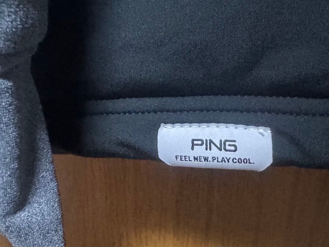 O*a様 【新品】PING ハーフジップシャツ ゴルフウェア　グレー×ブラック