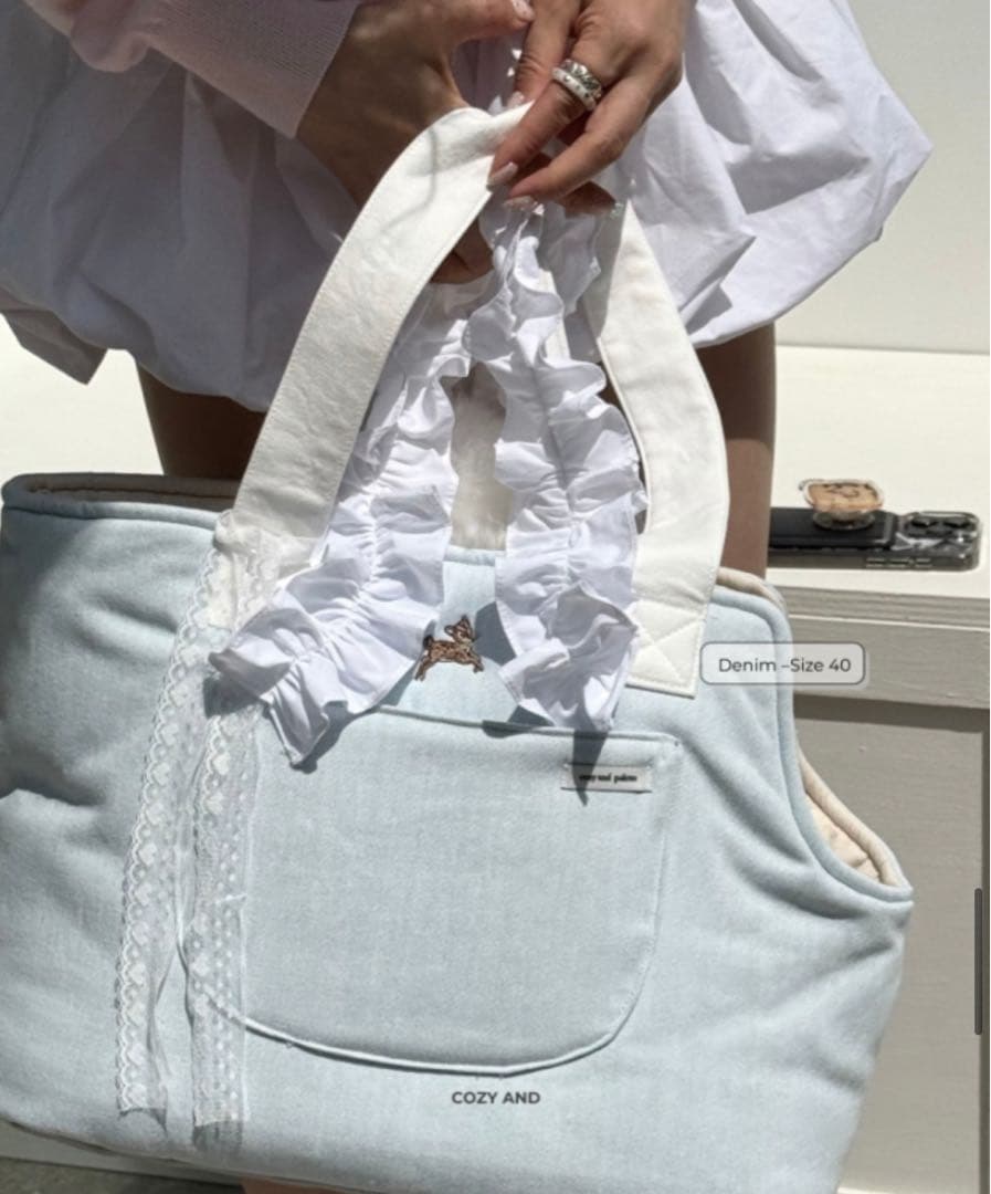 Cozy N 新品★ドッグ デニムキャリーバッグ 45サイズ