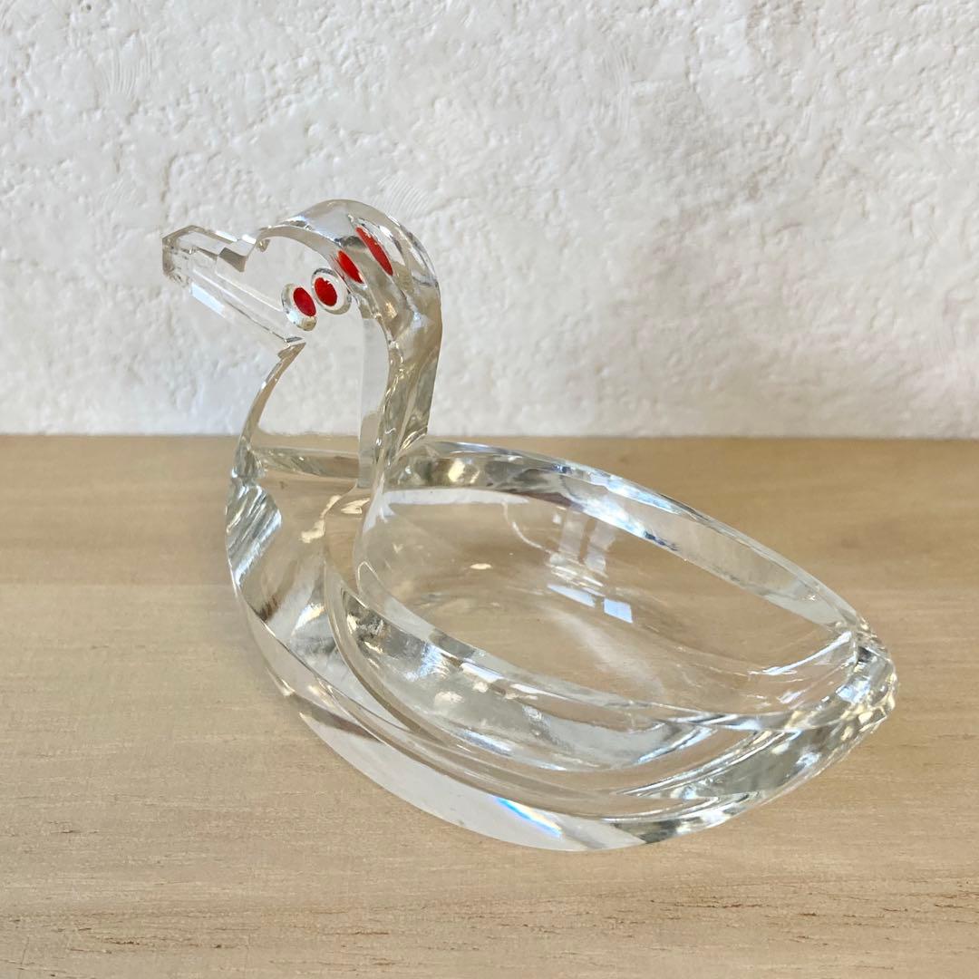 クリスタルガラス　バード　モダン　デザイン　イギリス　ヴィンテージ