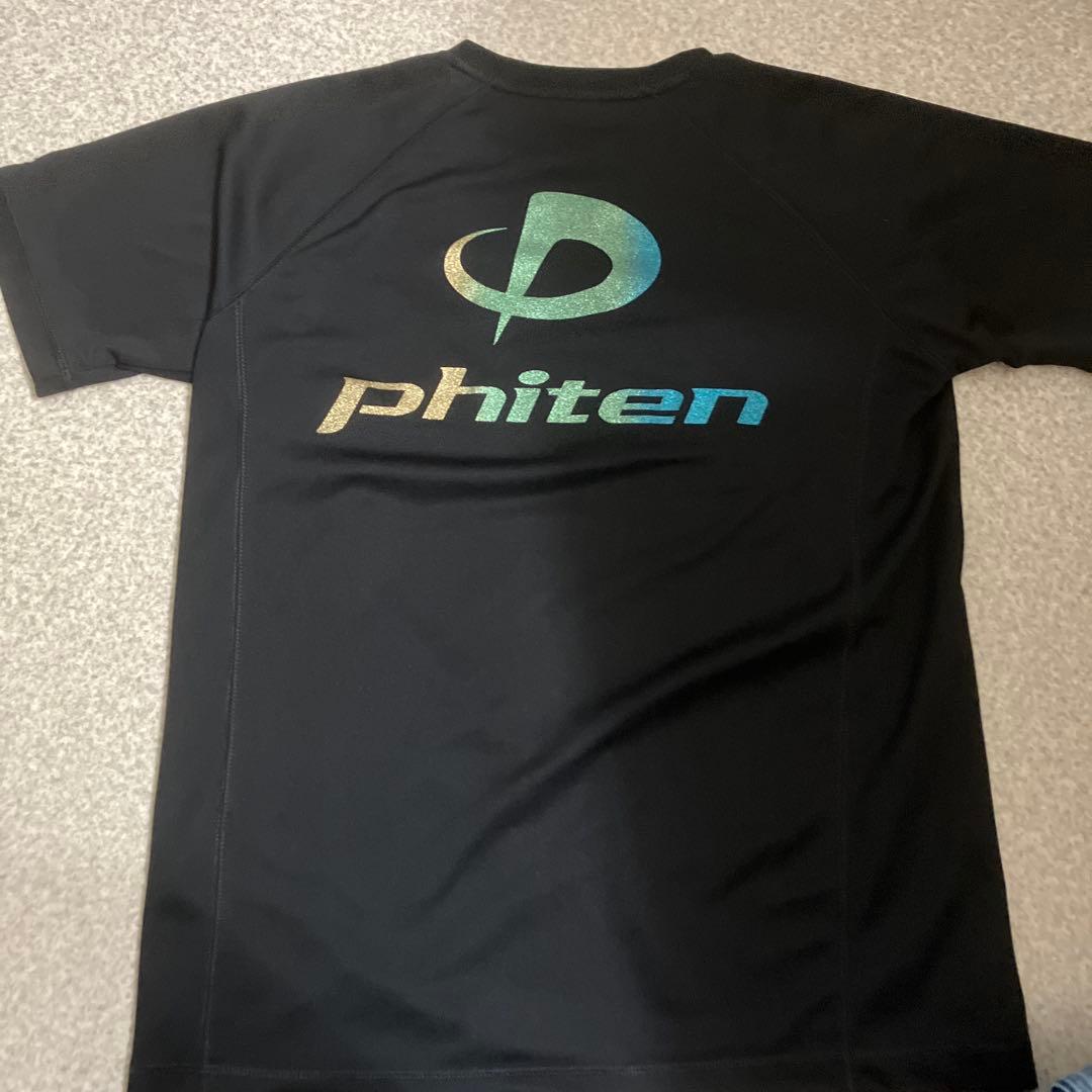 phiten Mサイズ 黒 Tシャツ グラデーション　ラメ