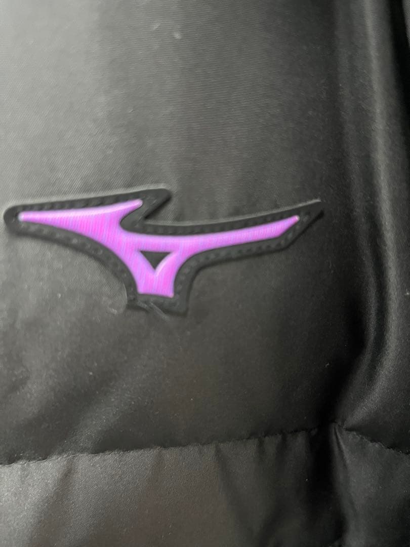 Mizuno フード付きダウン　ベンチコート 黒　Ｍ