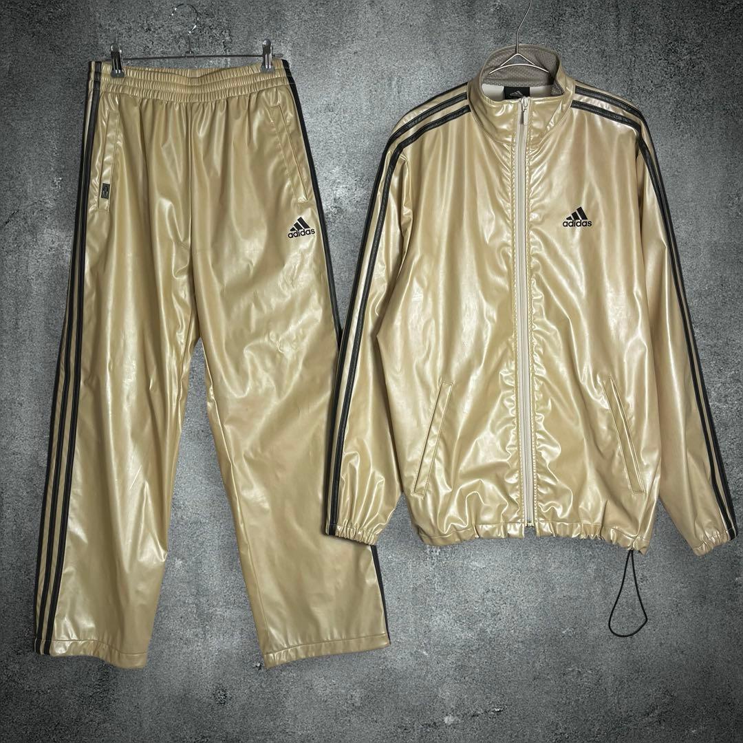 Y2K アディダス 光沢 セットアップジャージ ストリート 00s