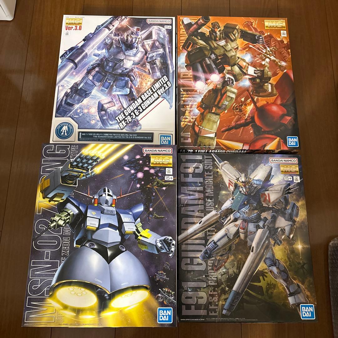 【新品未組立】ガンプラMGセット　G3 ジオング　フルアーマーガンダム　F91