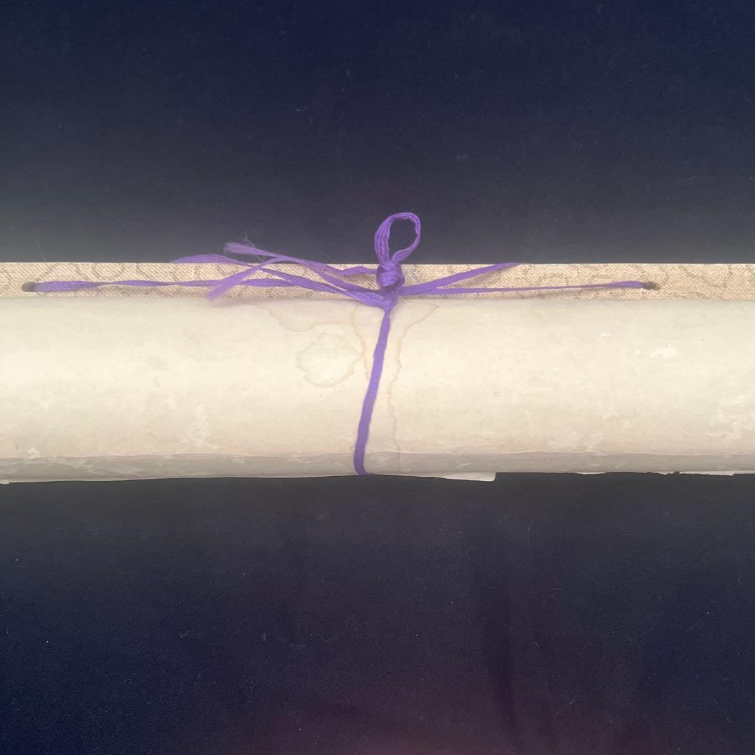 モンゴル書道 モンゴル文字　掛軸 掛け軸　無形文化遺産　貴重　ヴィンテージ