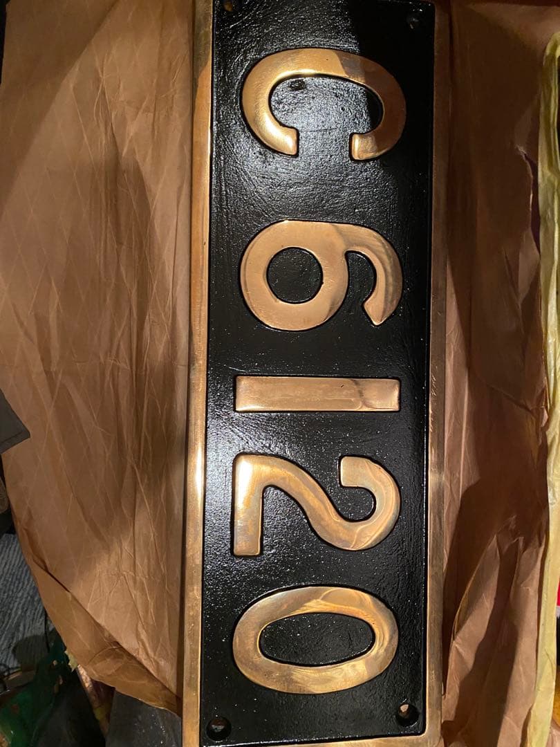 レモン　鉄道部品　蒸気機関車プレート