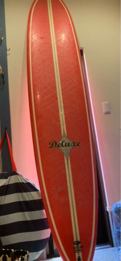 手渡し　DELUXE サーフボード湘南地区での手渡し限定　赤　レトロ　インテリア