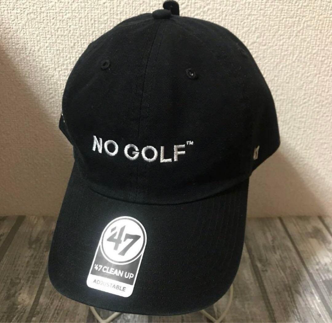 47 NO COFFEE NO GOLF ブラック　キャップ　帽子
