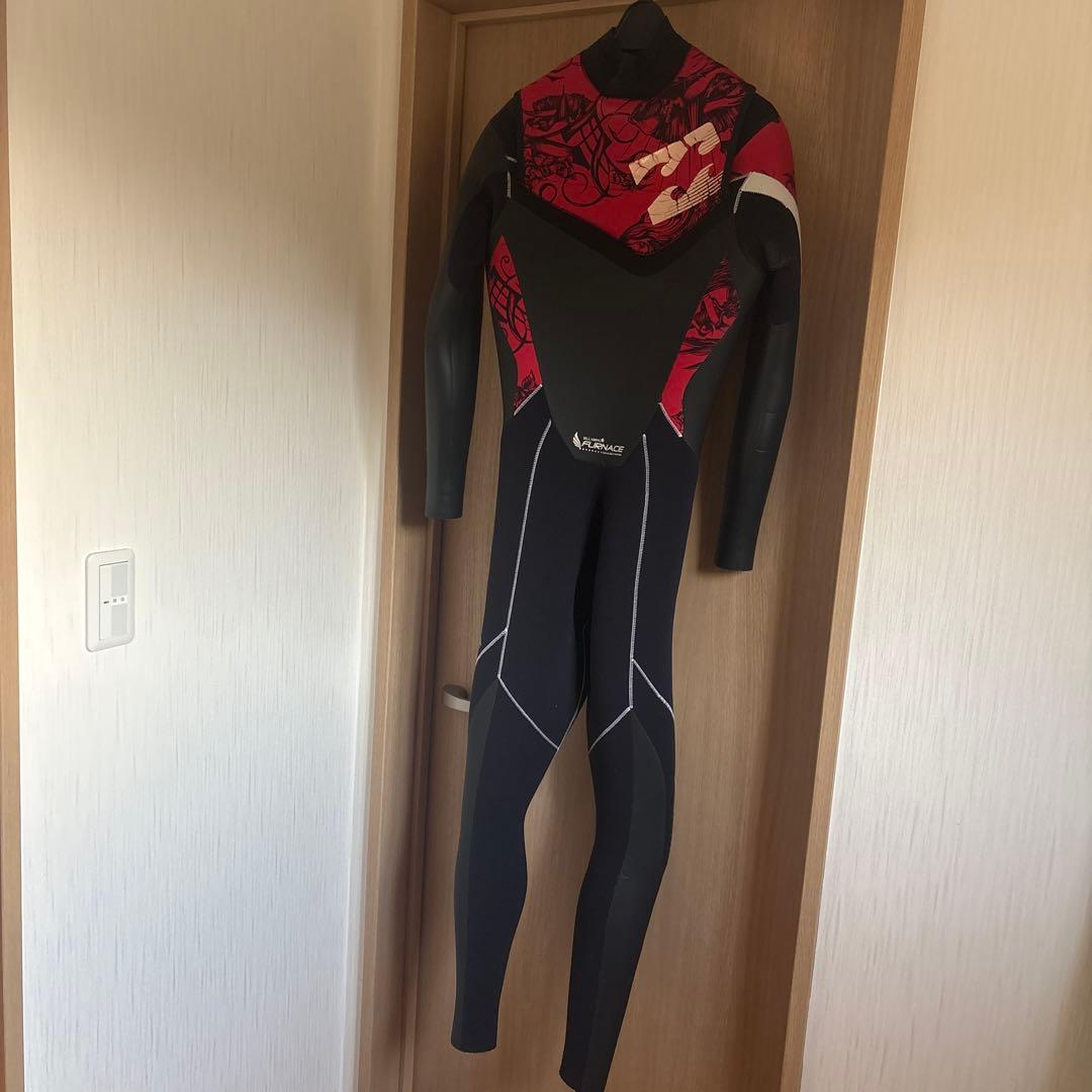 Billabong フルスーツ 赤黒　セミドライML
