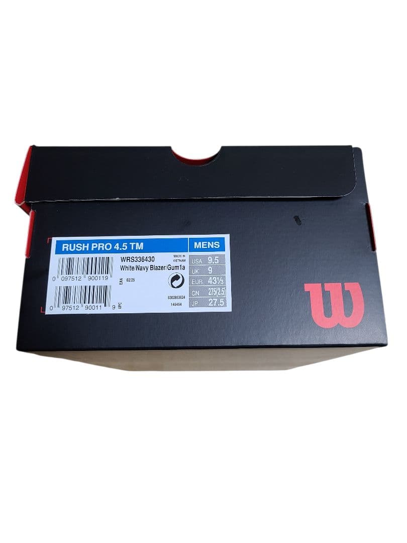 Wilson RUSH PRO 4.5 テニスシューズ ホワイト/ネイビー