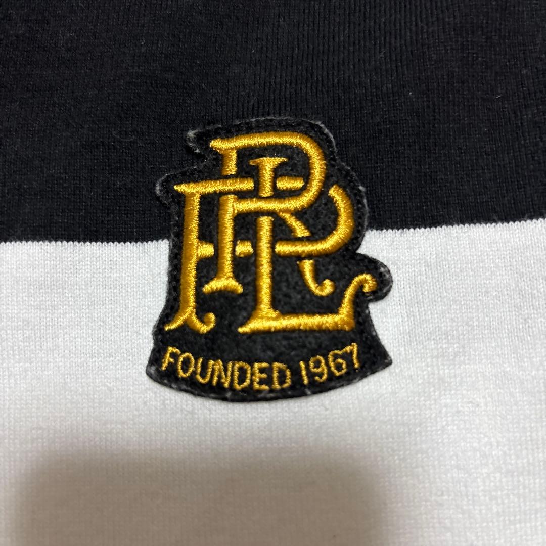 Polo by Ralph Lauren ラガーシャツ XL 白黒ストライプ