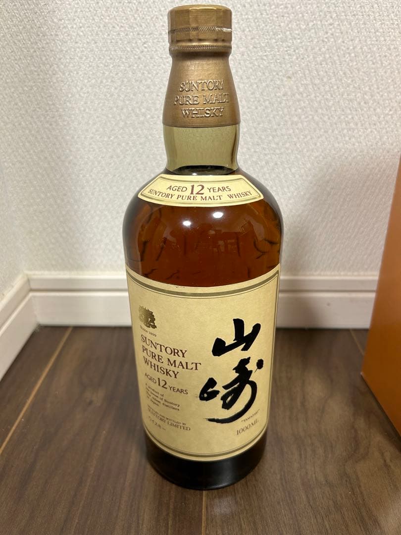 サントリー山崎12年 ピュアモルトウイスキー 1000ml箱付き
