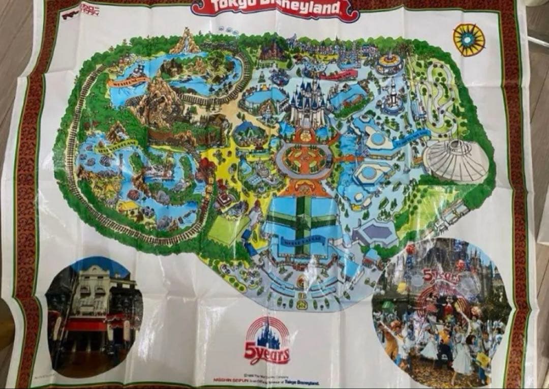 レア！東京ディズニーランド　5周年記念　レジャーシート