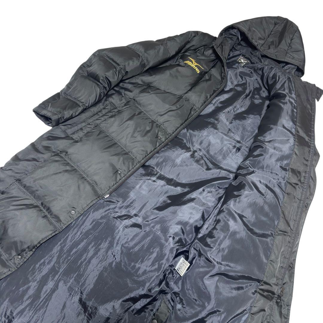 MIZUNO ベンチコート ダウンコート サッカー観戦 金刺繍 Lサイズ
