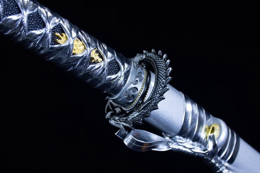 斬龍武士刀-高性能マンガン鋼 日本刀 模造刀 居合刀