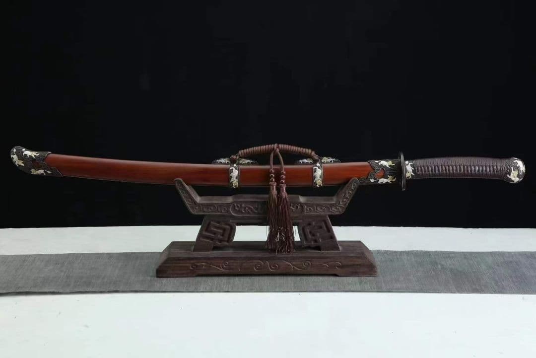 24寸三色銅キリン宝刀 古兵器   武具　刀装具　日本刀　模造刀   居合刀