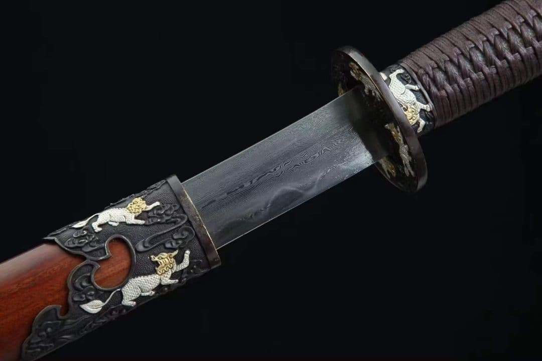 24寸三色銅キリン宝刀 古兵器   武具　刀装具　日本刀　模造刀   居合刀