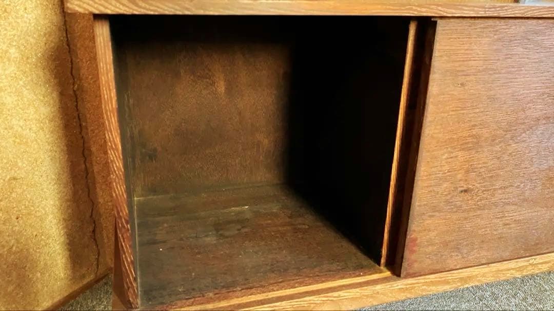 カリモク風 キャビネット サイドボード ディスプレイ 北欧 アンティーク レトロ