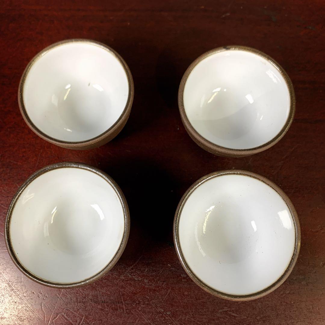 希少品　中国古美術品　茶器　宜興紫砂　陶器　急須　茶壺　お猪口付き　鳳凰　龍