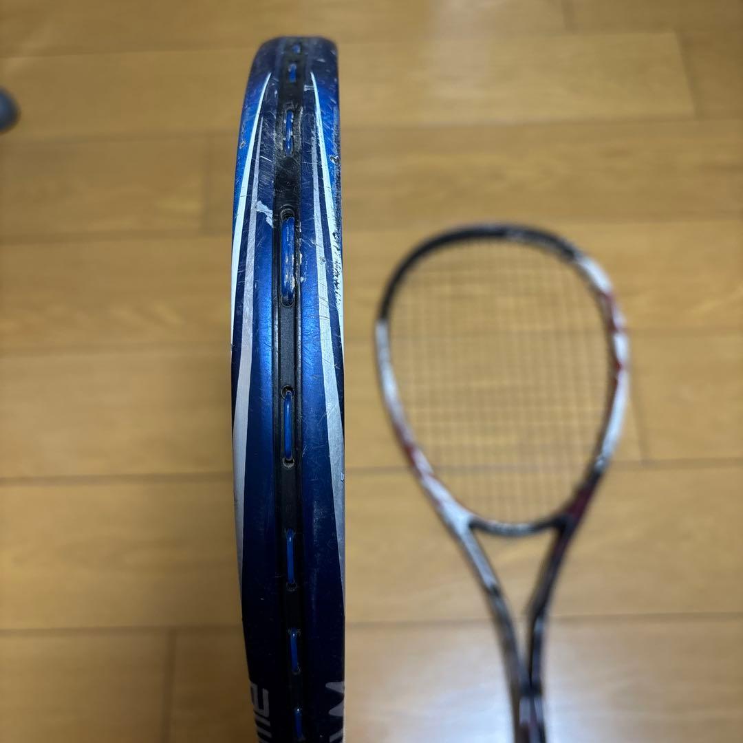 ソフトテニスラケット 2本セット(ネクシーガ80S・Fレーザー7S