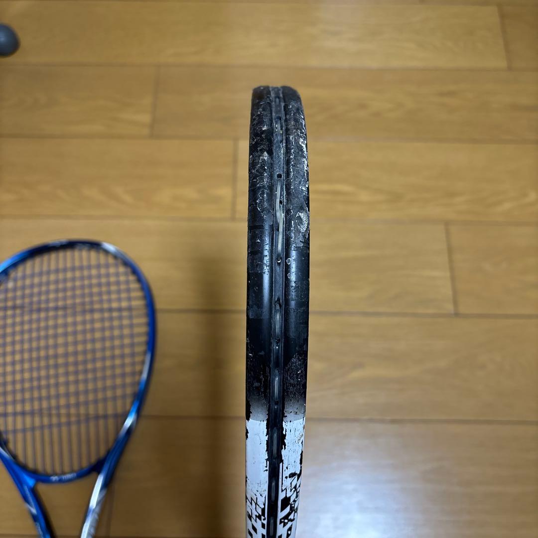 ソフトテニスラケット 2本セット(ネクシーガ80S・Fレーザー7S