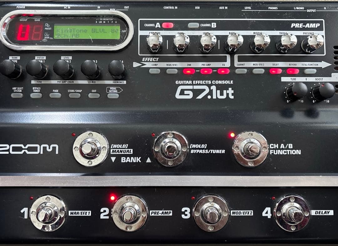 Zoom G21ut マルチエフェクター　バック付き